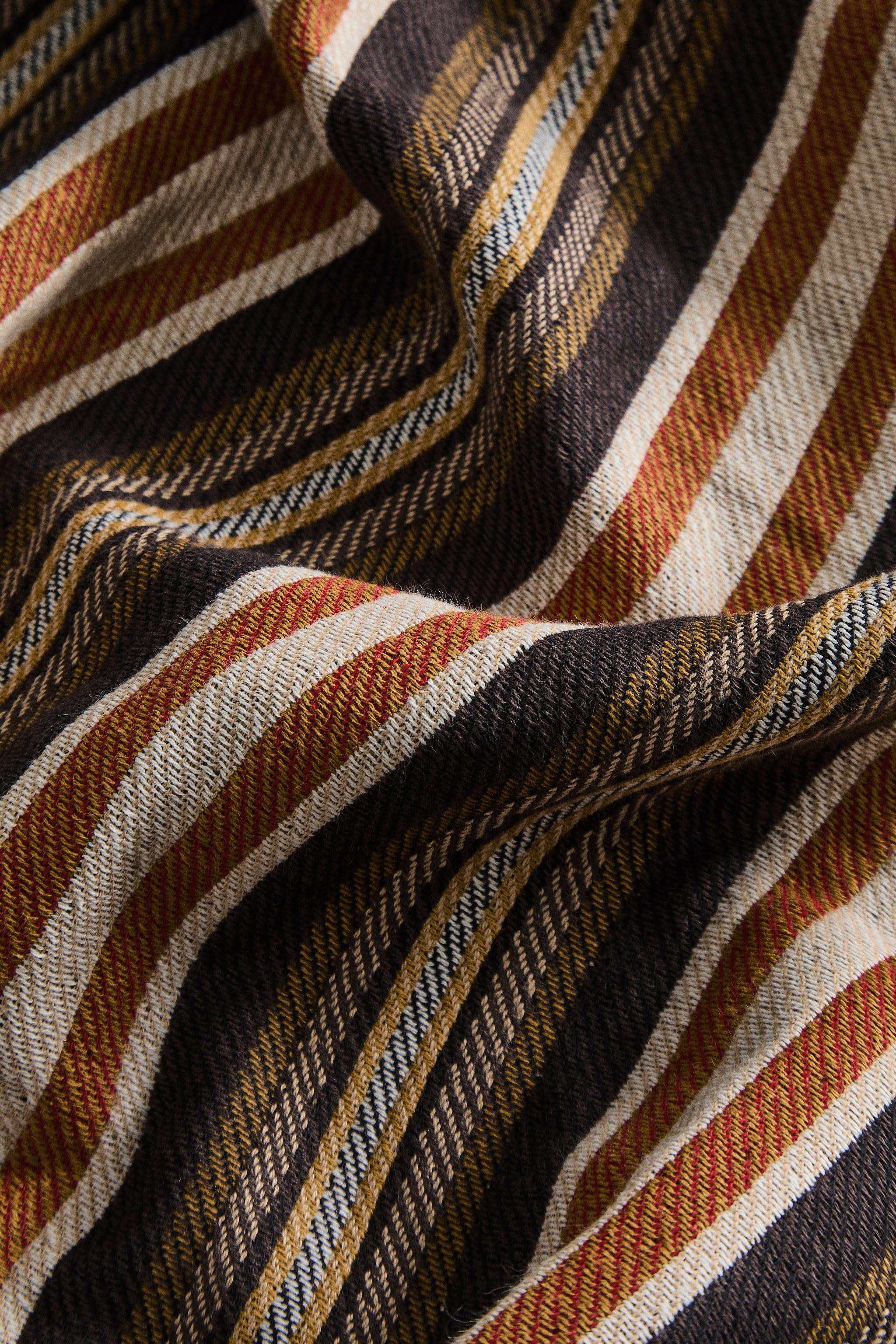 STRIPED COTTON BLANKET